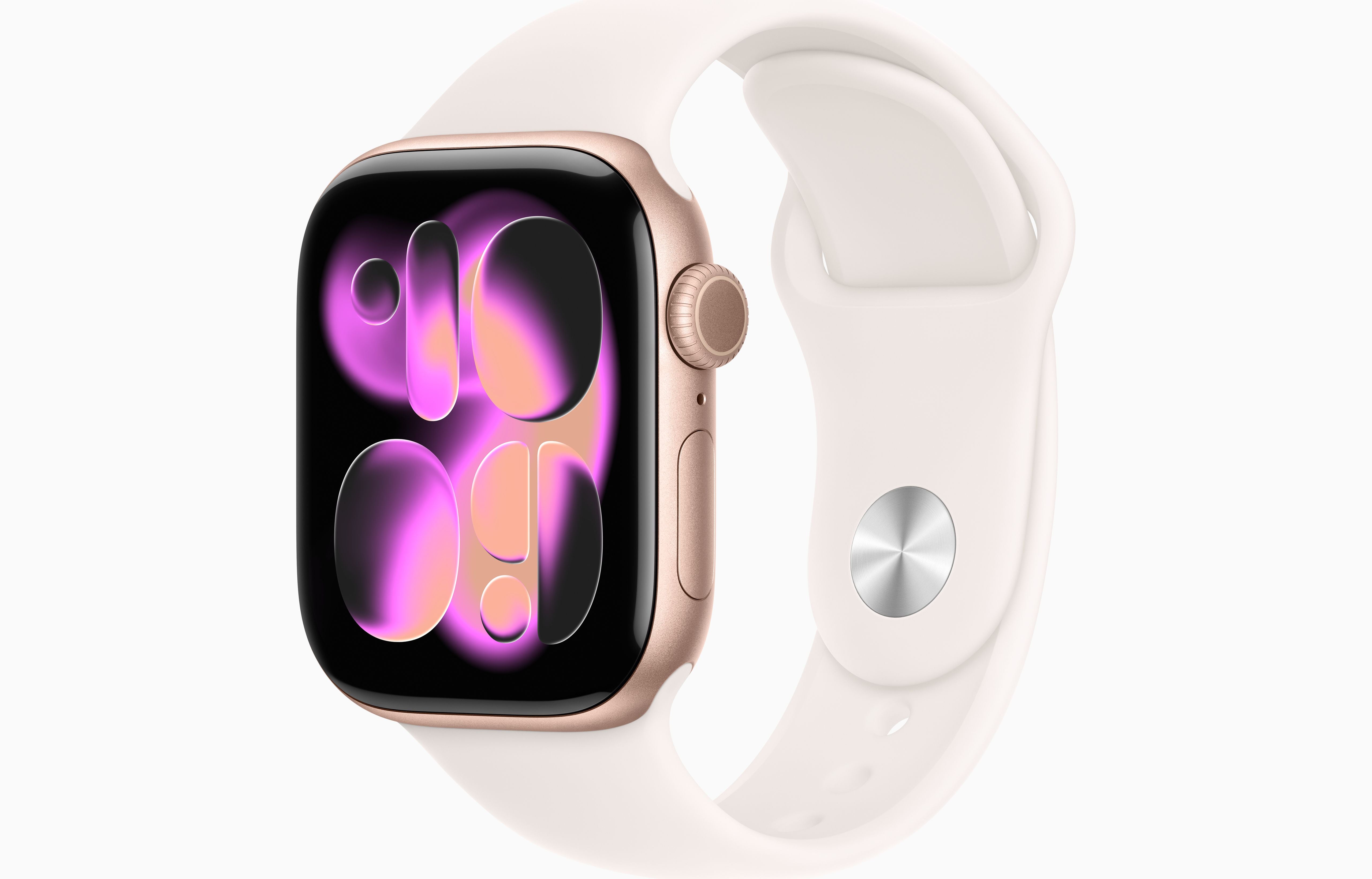 Apple Watch Series 11 - GPS - 42mm - Rose Gold Aluminium Case with Light Blush Sport Band - S/M Apple Watch Series 11 - GPS - 42mm - Rose Gold Aluminium Case with Light Blush Sport Band - S/M